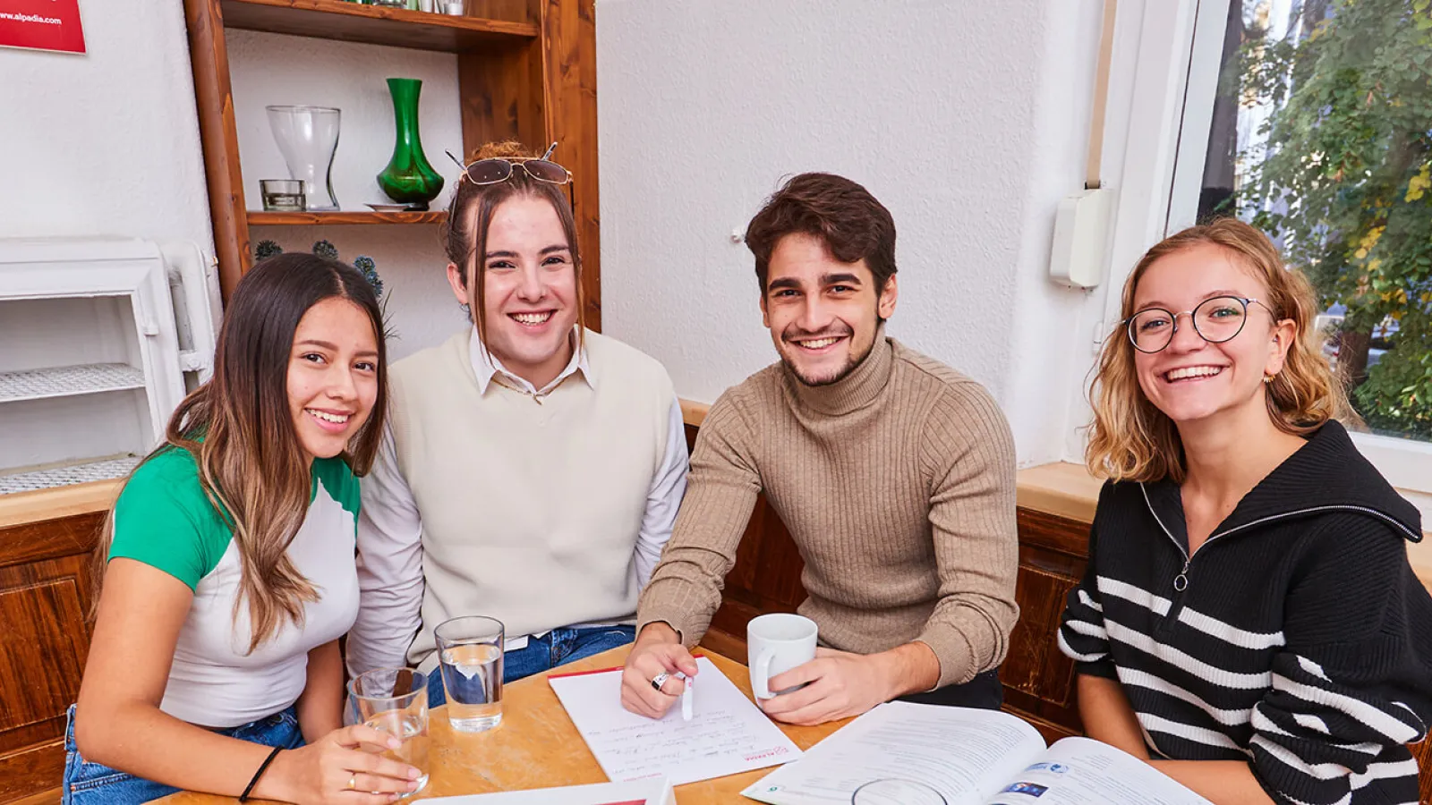 students in the cafeteria in the freiburg school