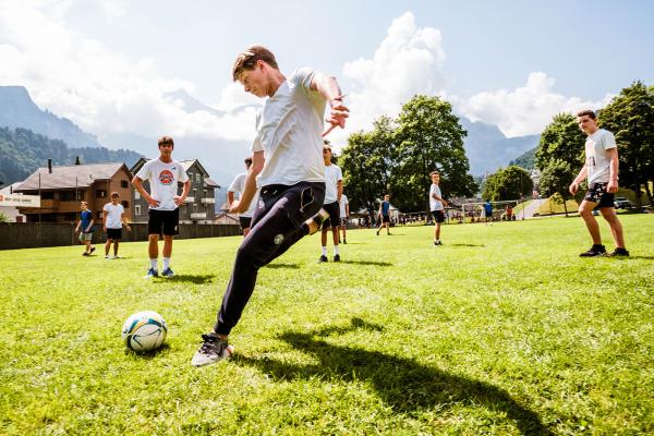 Alpadia students playing football